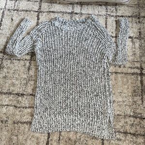 Grey See-Through Sweater